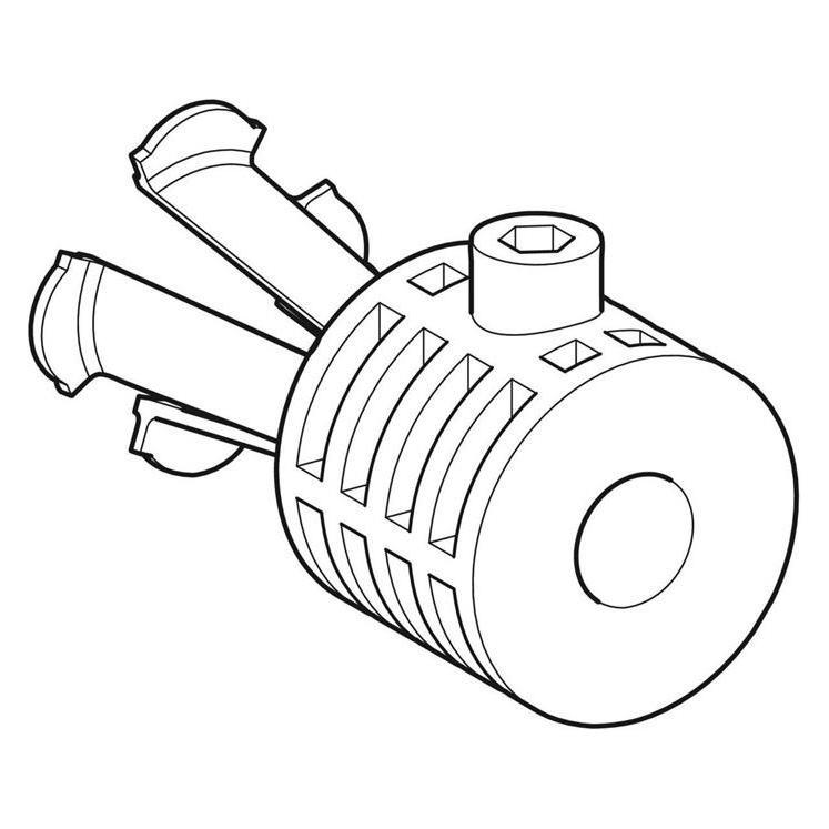 Geberit Wandbefestigung WB9N-T Flow 300, 4U Wand-WC (597203000)