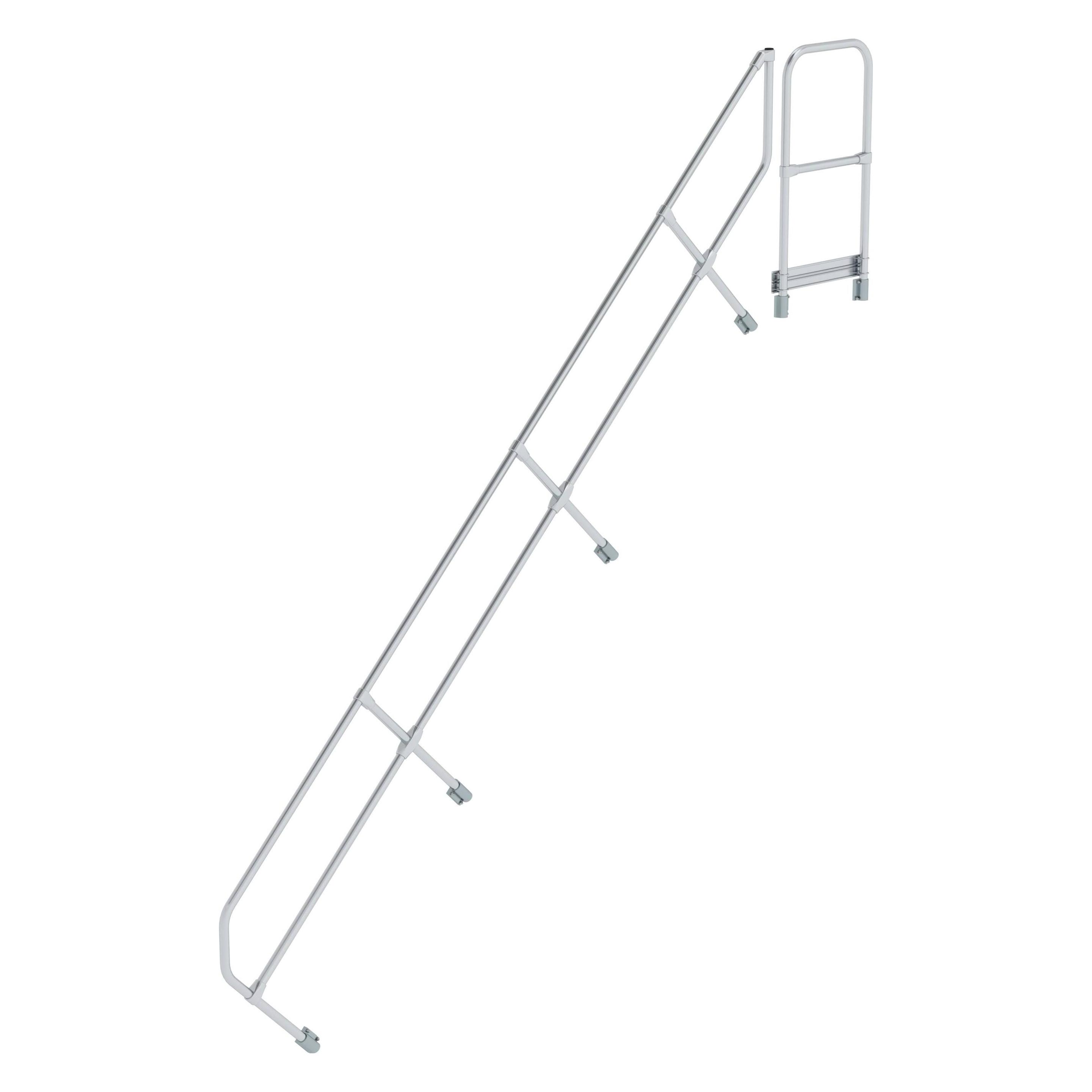 Munk Zweiter Handlauf für Treppe mit Plattform 45° 14 Stufen (Gerüst, 46 cm) (600514)
