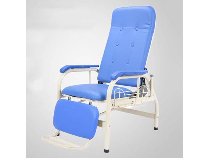 Blood Drawing Chair with Adjustable Armrests & Steel Frame(Semi-reclining Chair With Footre)