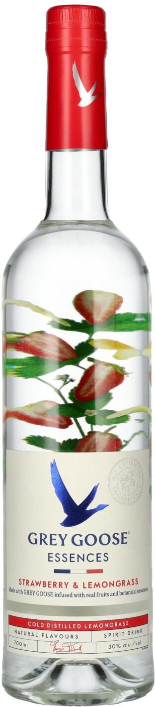 Grey Goose Essences STRAWBERRY & LEMONGRASS Flavored Vodka 30% Vol. 0,7l