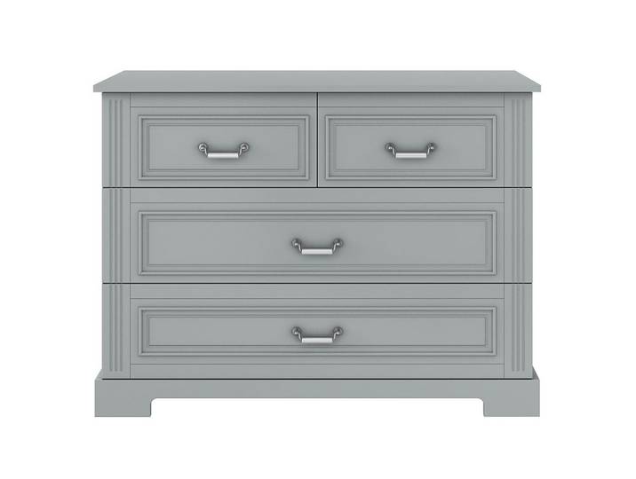 KINDERKOMMODE Ines – rustikale Eleganz und Funktionalität Grau