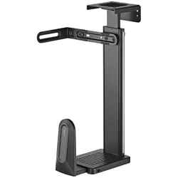 LogiLink PC-Tower-Halterung bis 20 kg, einstellbar, Untertisch-/Wandmontage, Schwarz