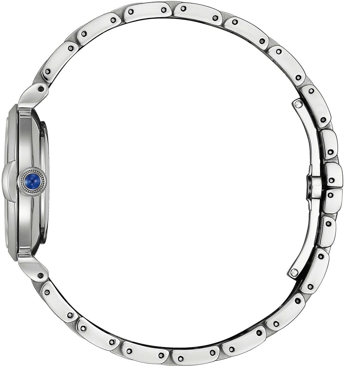 Solaruhr CITIZEN "Citizen L", silber (silberfarben, weiß, weiß), Armbanduhren, Damen, silberfarben, Solaruhr, Armbanduhr, Damenuhr, Edelstahlarmband, analog