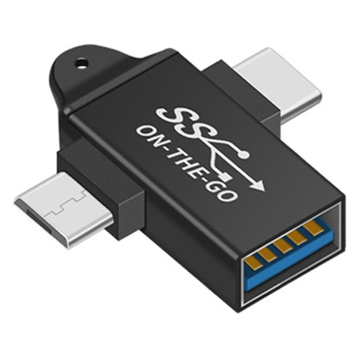 PowerGuard 2-in-1 USB 3.0 to USB-C MicroUSB OTG Adapter (00032011)