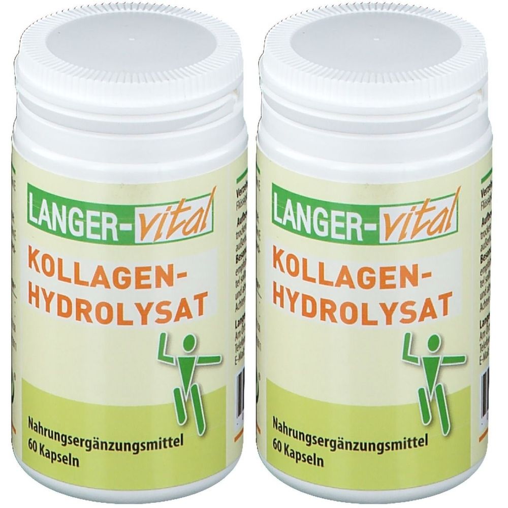 Kollagen Hydrolysat 400 mg pro Tag Kapseln 2x 2x60 St