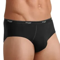 Sloggi For Men Basic Midi Schwarz Baumwolle Medium Herren