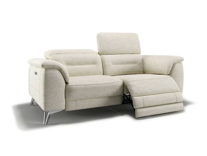 Designer Stoffcouch 2-Sitzer GANDINO Relaxfunktion