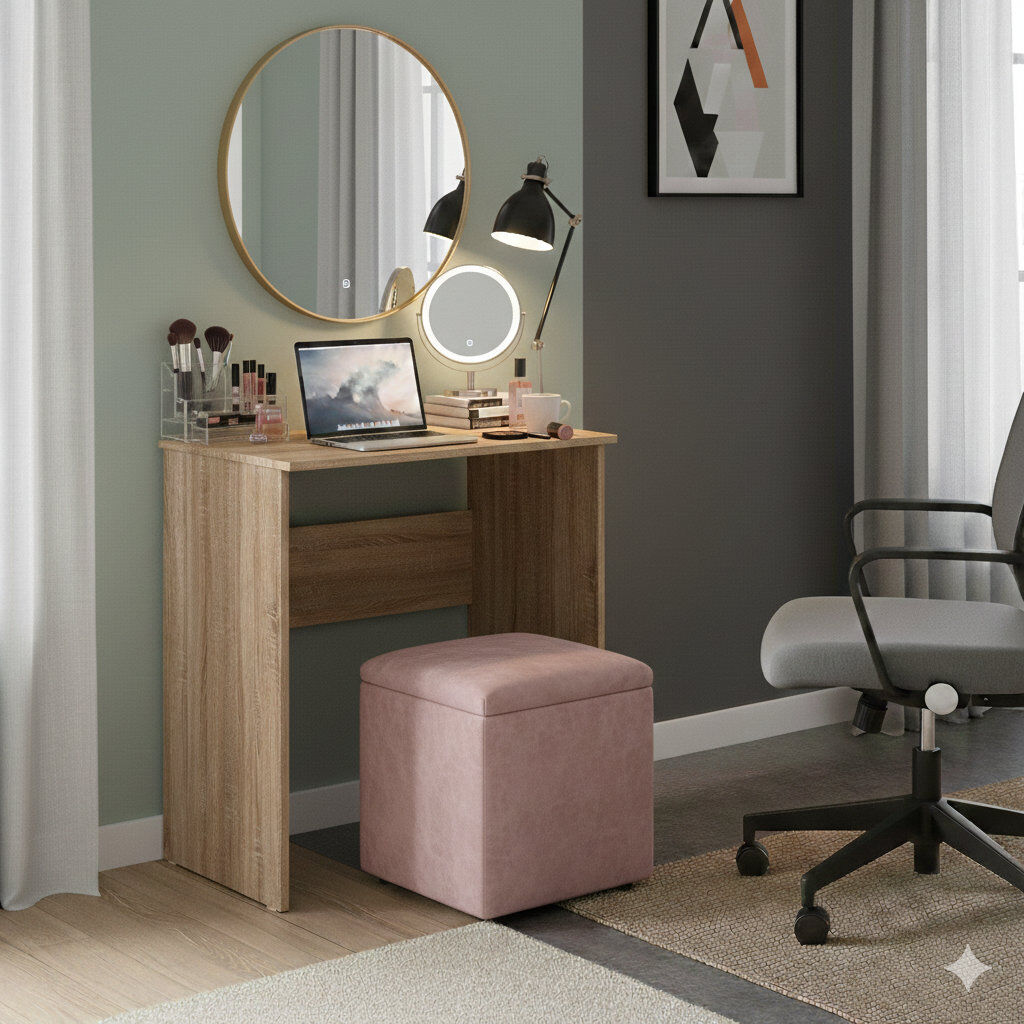17 Stories 68cm Wide Compact Computer Desk Brown