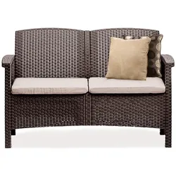 Venus 2-Sitzer Gartensofa braun