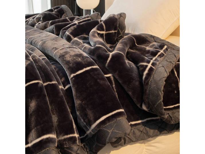 Couverture chaude épaisse en peluche Raschel lestée, 1 pièce, 150/180/200cm, pour sieste, salle climatisée, avion lavable en machine