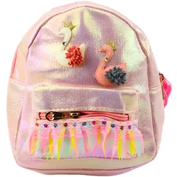 Kinderrucksack Schwäne Spitzendekorationen Rosa 22cm 2,8L