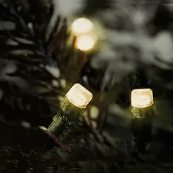 LED-Lichterkette mit Timer und Fernbedienung 3,59m 48 LEDs Warmweiß Warmweiß