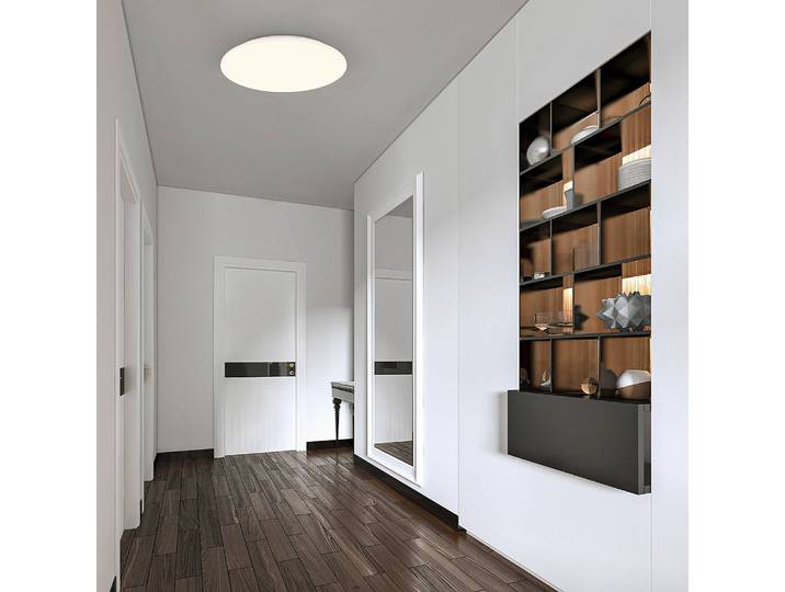 Plafonnier LED Soreira Ø 35cm Blanc Aluminium verni Polypropylène LED Module LED