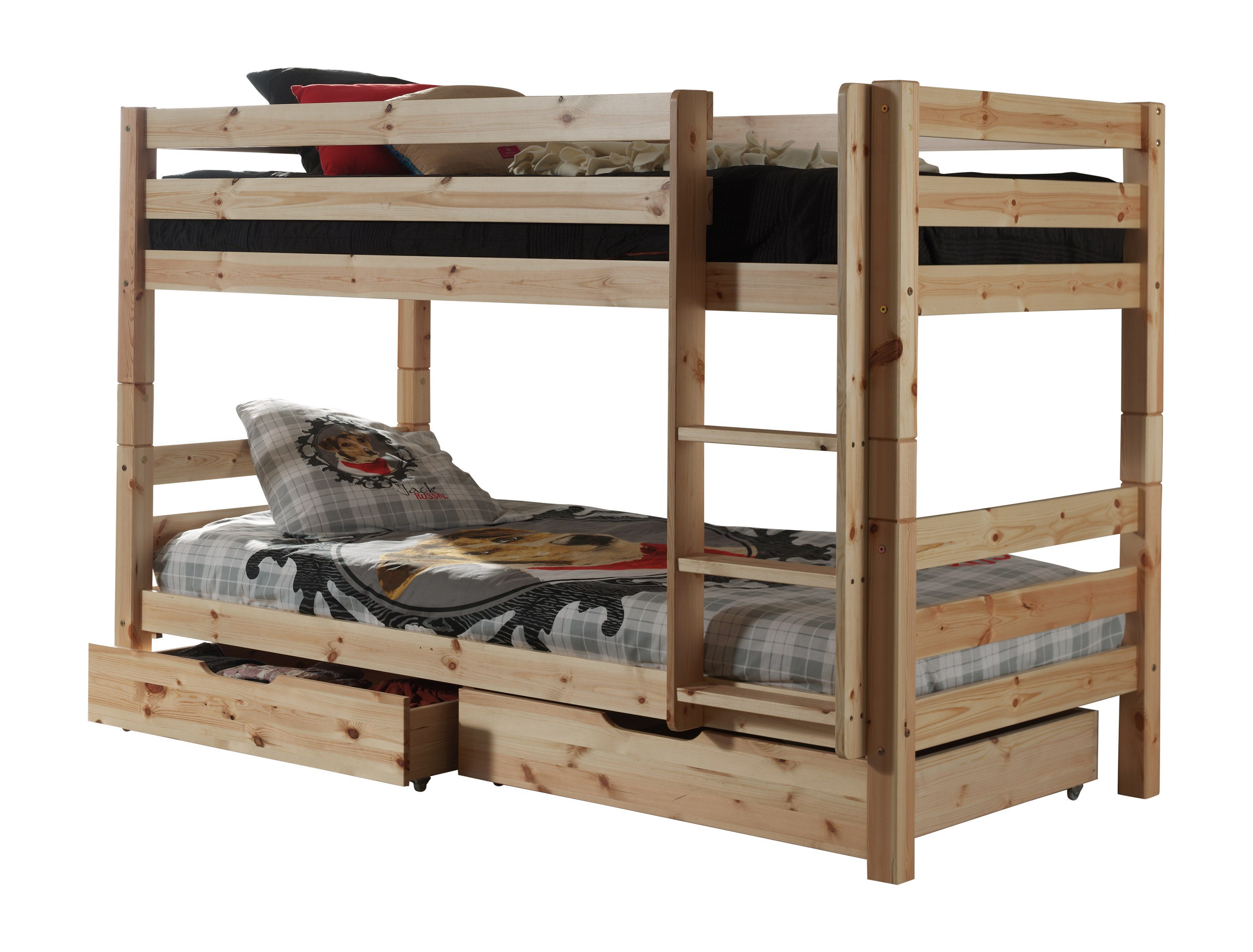 Vipack Etagenbett Pino Kiefer massiv natur lackiert