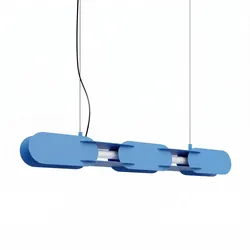 TH.782 Pendelleuchte CHAIN 91 hellblau LED 3000K