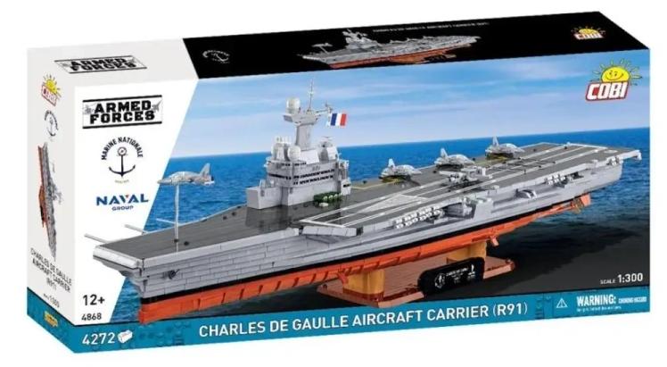 Cobi 4200 PCS HC WWII/4868/CH. DE GAULE AIRCRAFT