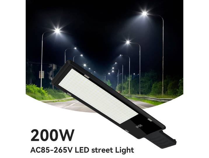 Tête de réverbère d'intense luminosité de LED AC85-265V l'aluminium IP65 approprié à la cour, jardin, rue, route, panneaux d'acrylate