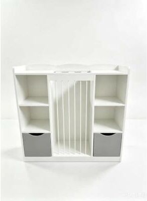 GarveeKids Toy Organizer with Elastic Cord, Bookshelf Bins for Playroom,Rounded Corners Anti-Tip, Multifunctional