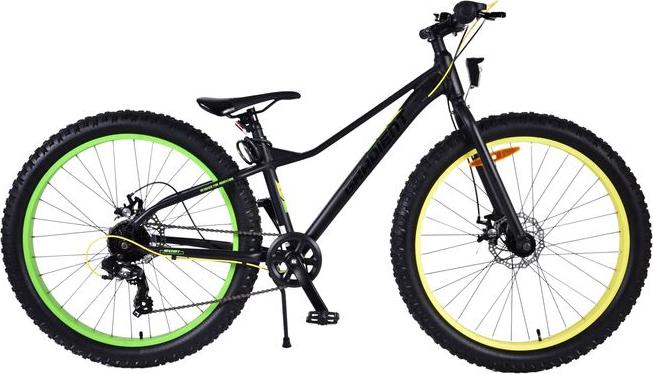 Volare Gradient Kinderfahrrad - Jungen - 26 Zoll - Schwarz Gelb Grün - 7 Gänge - Prime Collection