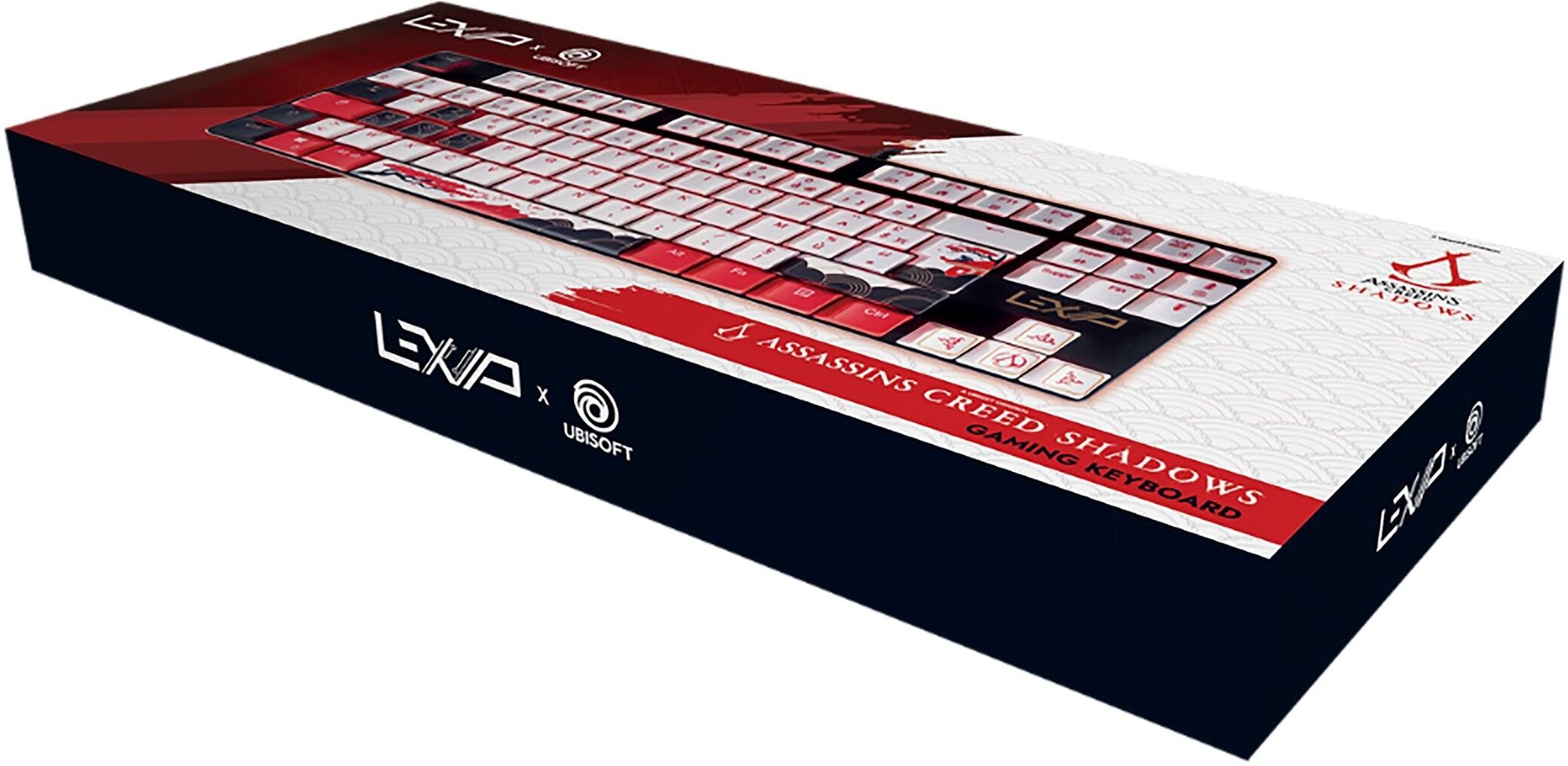 Lexip x Ubisoft Assassin’s Creed Shadows Mechanical Gaming Keyboard - 88-key QWERTY Layout with RGB Backlighting, Wired USB Connectivity