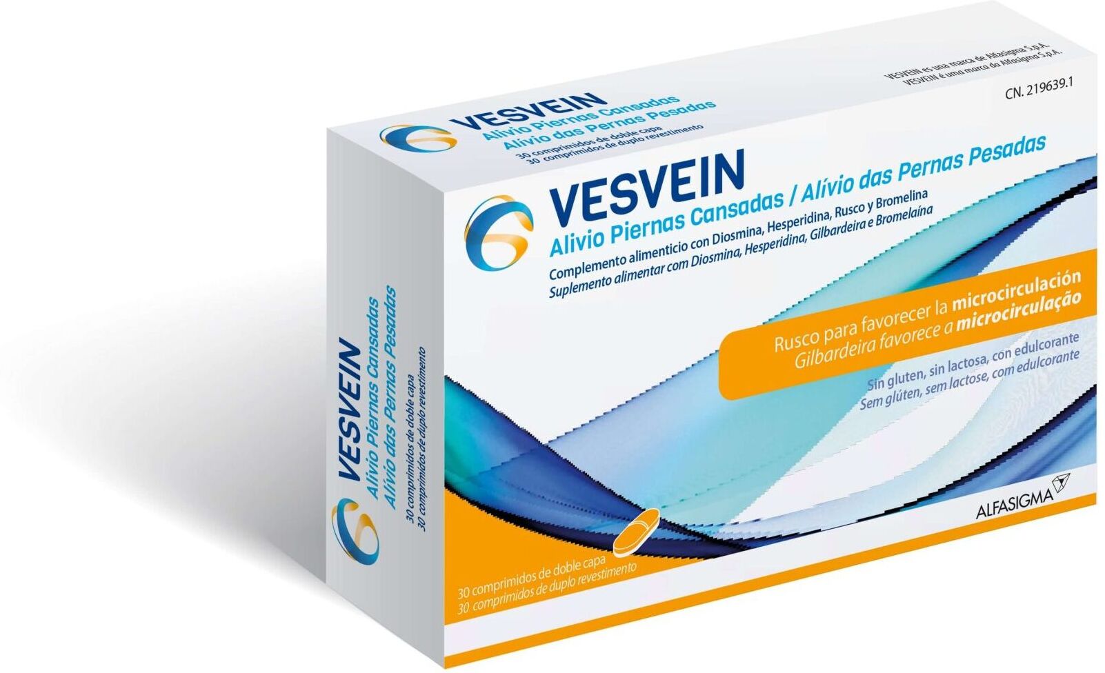 Alfasigma Vesvein Tired Legs Relief 30 Double Layer Tablets