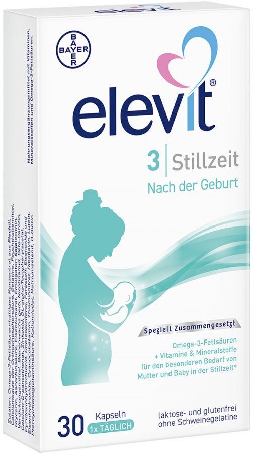 Elevit 3 Stillzeit Nährstoffversorgung für Mutter und Kind 30stk