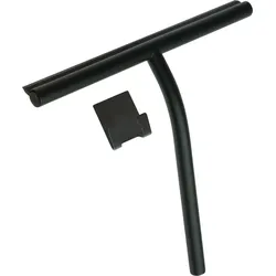 Neuesbad Serie 600 Glasabzieher mit Haken mit 3M Kleber, Oberfläche: schwarz matt NB1ADI_N31K1