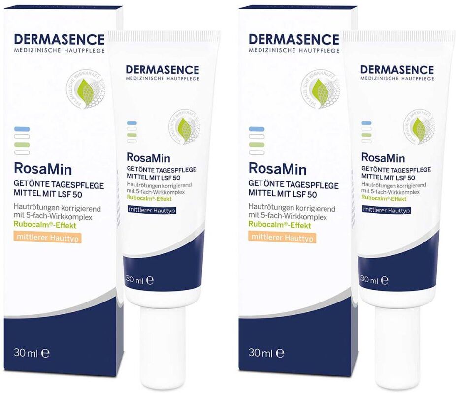 Dermasence Rosamin Getönte Tagespflege Mit Lsf 50 2x30ml