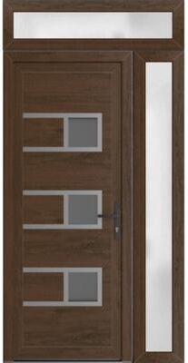 VDOMDOORS Manux 8933 Walnut uPVC Exterior Door