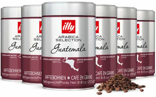 cafeIlly Illy - Kaffeebohnen Arabica Guatemala 6 X 250 G - MaxiCoffee