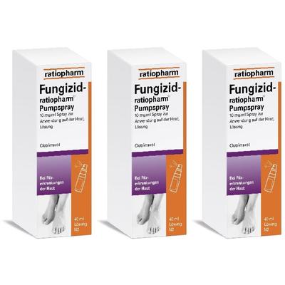 FUNGIZID-ratiopharm Pumpspray 3x 3x40 ml Spray