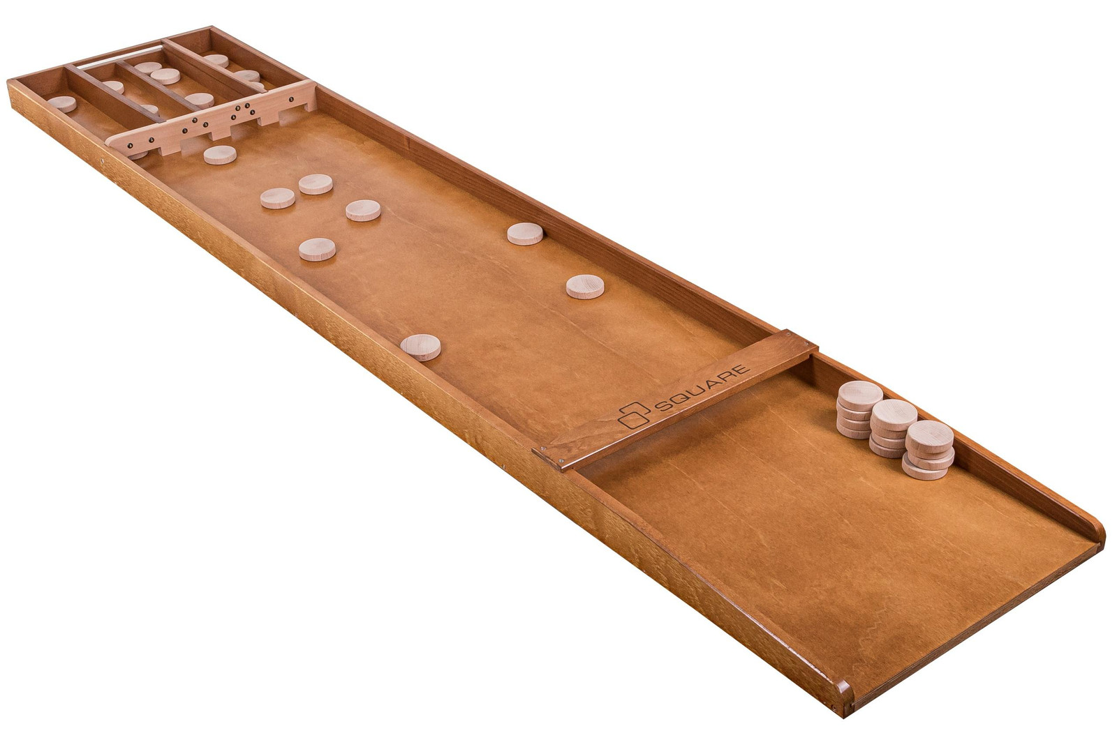 Square Sjoelbak voor Nederlands jeu de boules en Hollands biljart