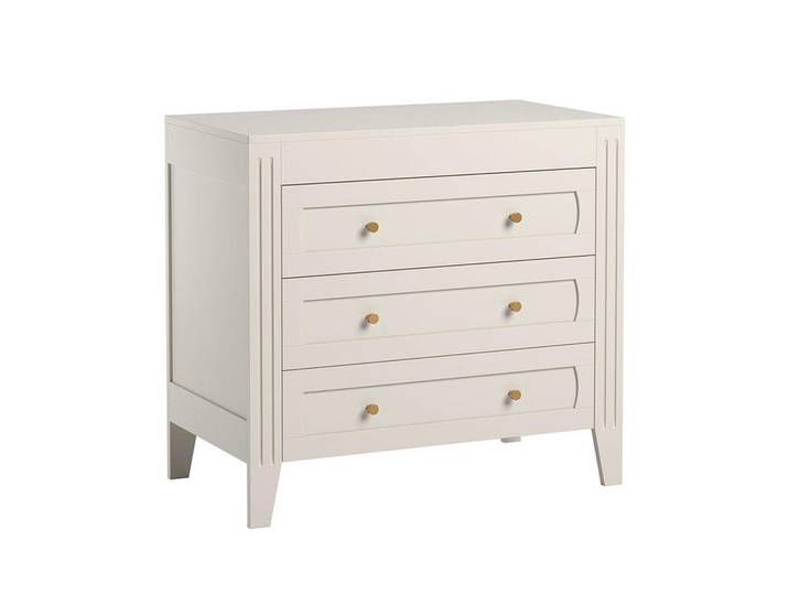 Petits-meubles Wickelkommode Milenne Weiß, Holzwerkstoff, 3 Schubladen, 100x92x55 cm, Baby- und Kindermöbel, Babyzimmer, Wickelkommode & Zubehör, Wickelkommoden