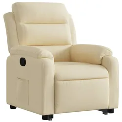 vidaXL Relaxsessel mit Aufstehhilfe Creme Stoff