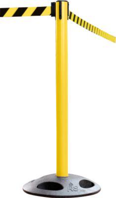 Absperrpfosten RS-Guidesystems GLA 25, gelb, Gurt schwarz/gelb, 2 Stück