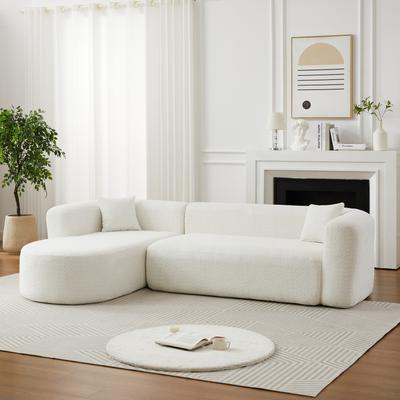 Unbranded "109.4"" L-Shaped Modular Cloud Sofa, Premium Chenille Curved Back Sectional Sofa"