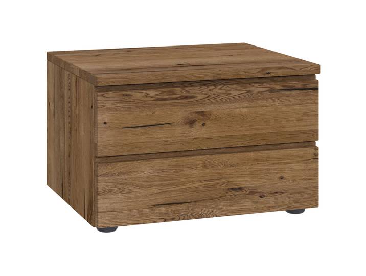 Nachttisch Holz Werk Sumpfeiche Sumpfeiche massiv Massivholz B 50 H 33 cm