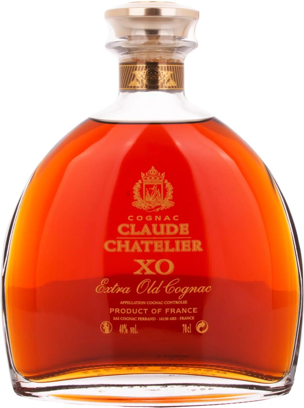 Claude Chatelier Cognac Claude Chatelier XO Extra Old Fine Cognac 40% Vol. 0,7l