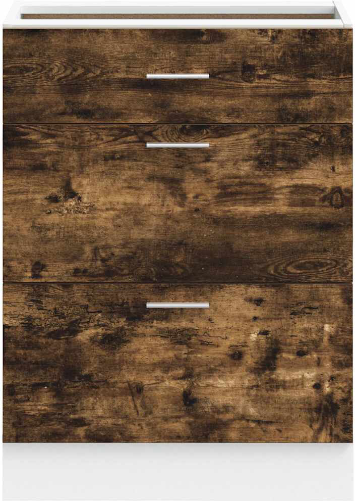 Latitude Run Lyon Kitchen Base Cabinet Lyon smoked oak 81.5cm H X 60cm W X 46cm D