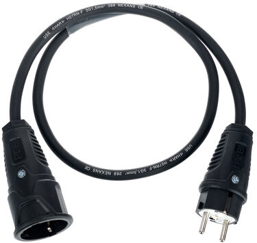 Stairville Power Cable 1m 1,5mm² Noir
