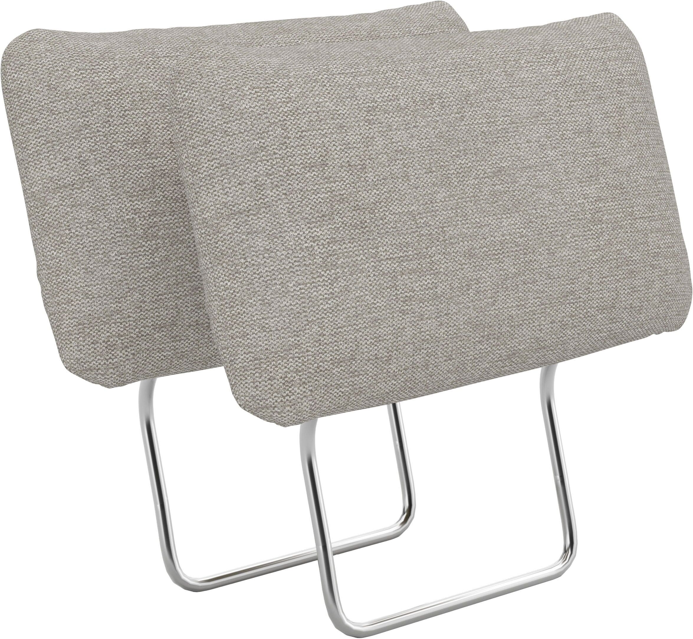 Sofa-Kopfstütze SIT & MORE "Chelsea, B: 50 cm", nature, B:50cm H:25cm, Holzwerkstoff, Kopfstützen, Sofa-Kopfstütze, 2 Stück, verschiedene Stofffarben