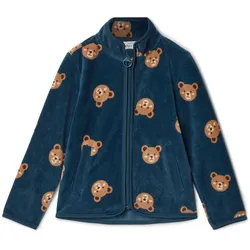 Tchibo - Kinder-Fleecejacke - Baby - Gr. 74/80 - dunkelblau/print