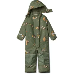 Tchibo - Kinder-Schneeanzug - Baby - Gr. 98/104 - olivgrün/print