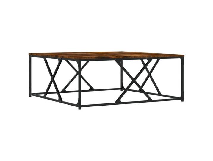 Table de salon Bois - Armoire basse Table basse chêne fumé 100x100x40 cm - bois d'ingénierie@EU61174038