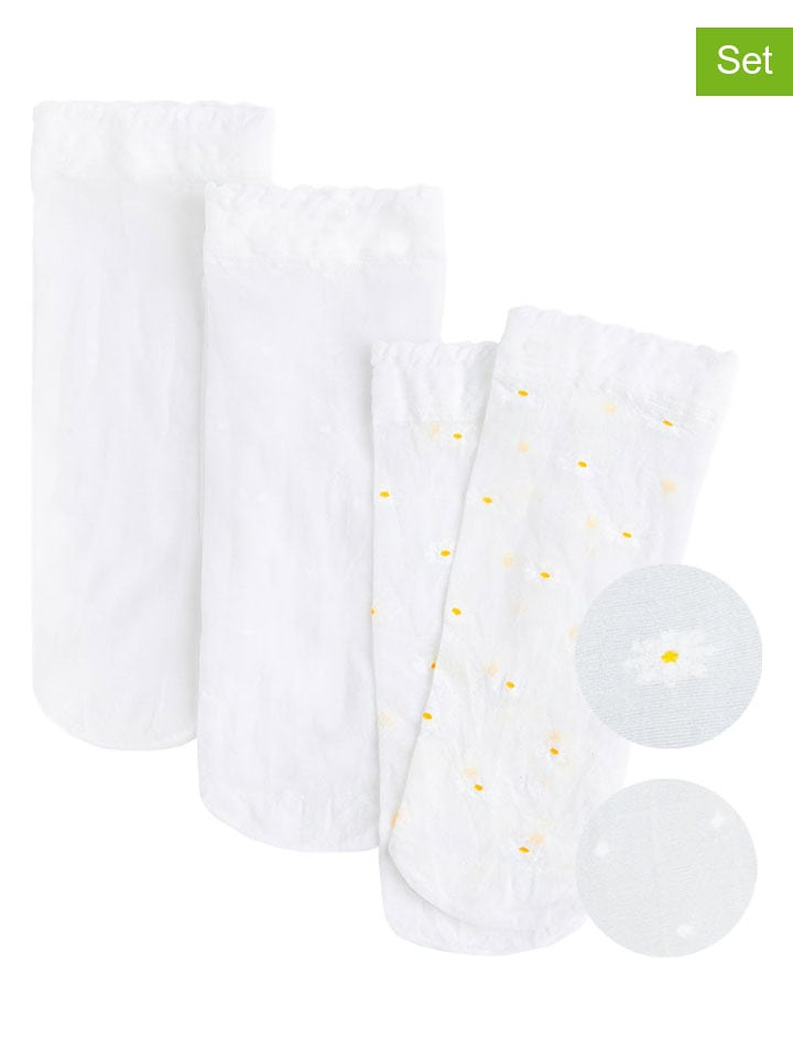 COOL CLUB 3er-Set: Socken in Weiß - onesize