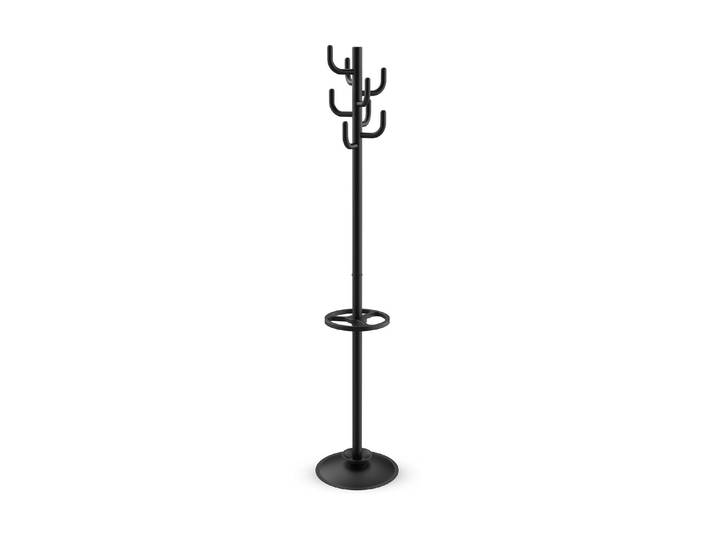 Garderobenständer MAUL MAULpolaris , schwarz, B:36,5cm H:177cm T:36,5cm, Kunststoff, Metall, Garderobenständer, Garderobenständer