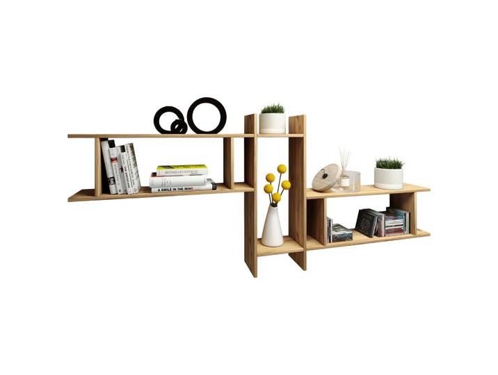 Wandregal-Set Sirola Maxi 3-tlg. Honigeiche