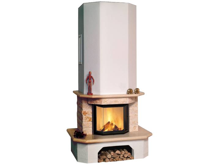Kaminbausätze HARK »Aspen echter Mamor classico-beige« , weiß (schwarz), Kaminöfen, Kaminbausätze, Aufbaumaterial bis Raumhöhe 250cm inkl.