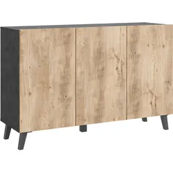 Sideboard Phuket Anthrazit/Kastanieneiche