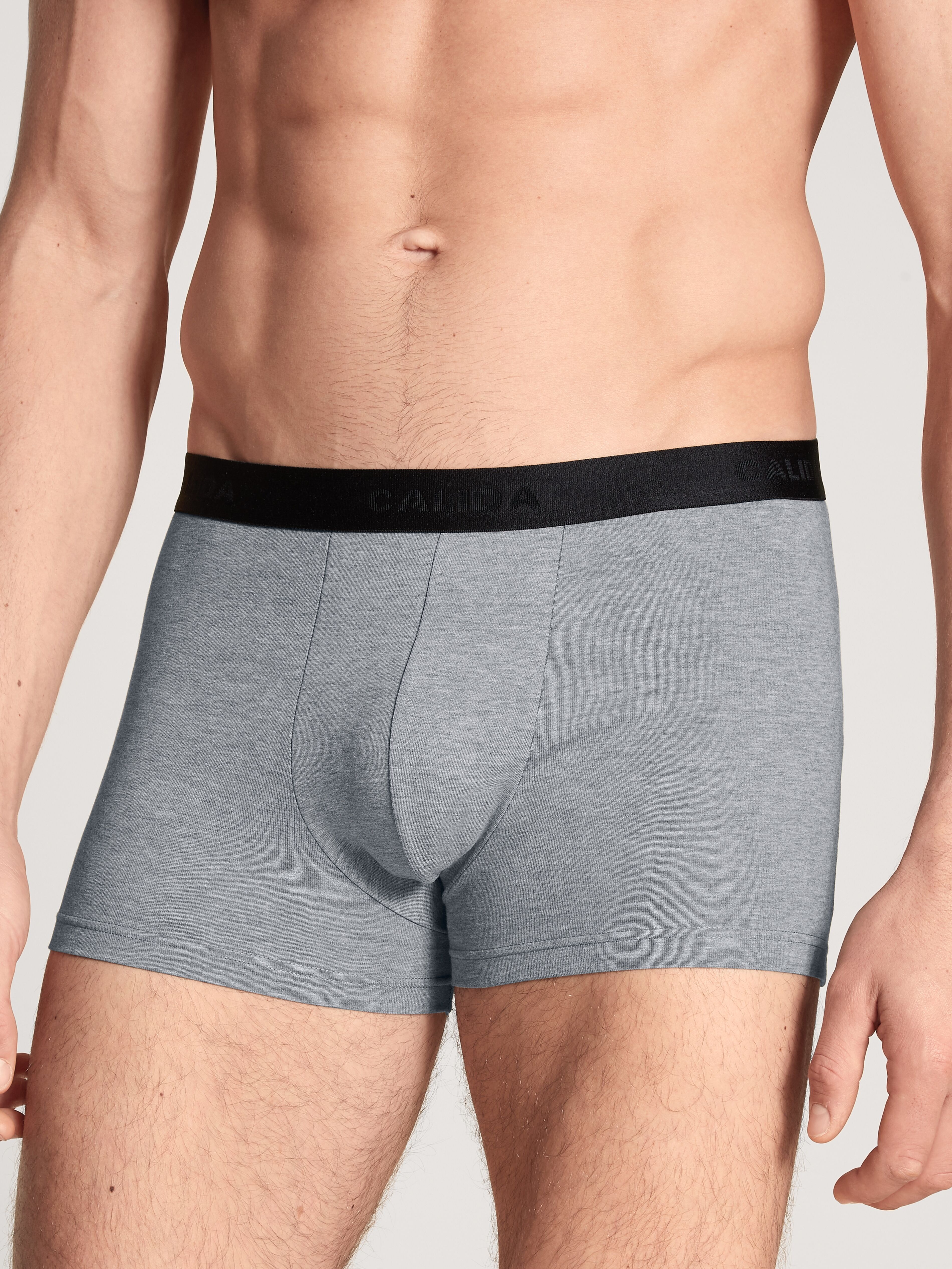 Boxershorts CALIDA "Natural Benefit", Damen, Gr. M (50), Single Jersey, blau (marine), Single Jersey, Obermaterial: 95% Baumwolle, 5% Elasthan, gemustert, normal, Unterhosen Boxershorts, Single Jersey-Qualität, elastisch